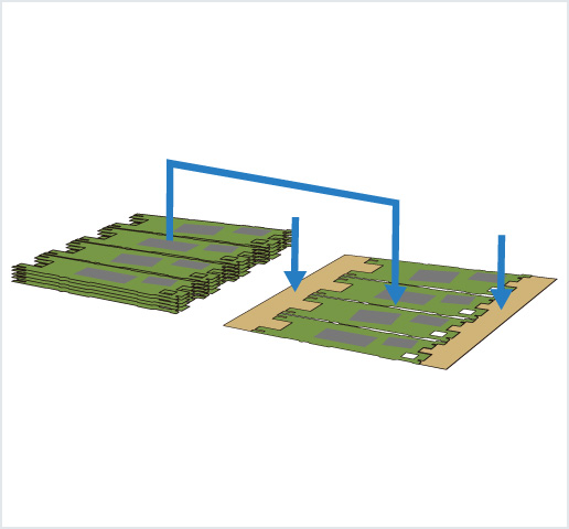 ［Image］PCB placer： HDI 基板用高精度框架排列机